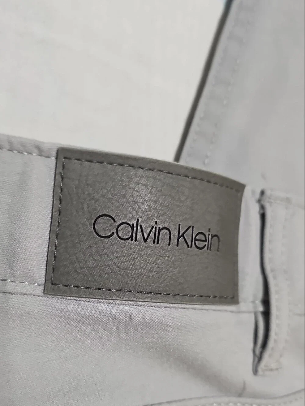 Calvin Klein Light Gray Slim Straight Pants 34x32